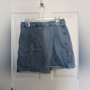 Loft Flap Denim Skirt